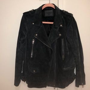 Blank NYC Charcoal Suede Jacket